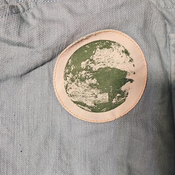 Mens The North Face Blue Earth Day JNCO Style Cargo Shorts 34 - Picture 4 of 5